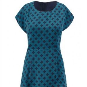 Cabi Macy Teal Foulard top